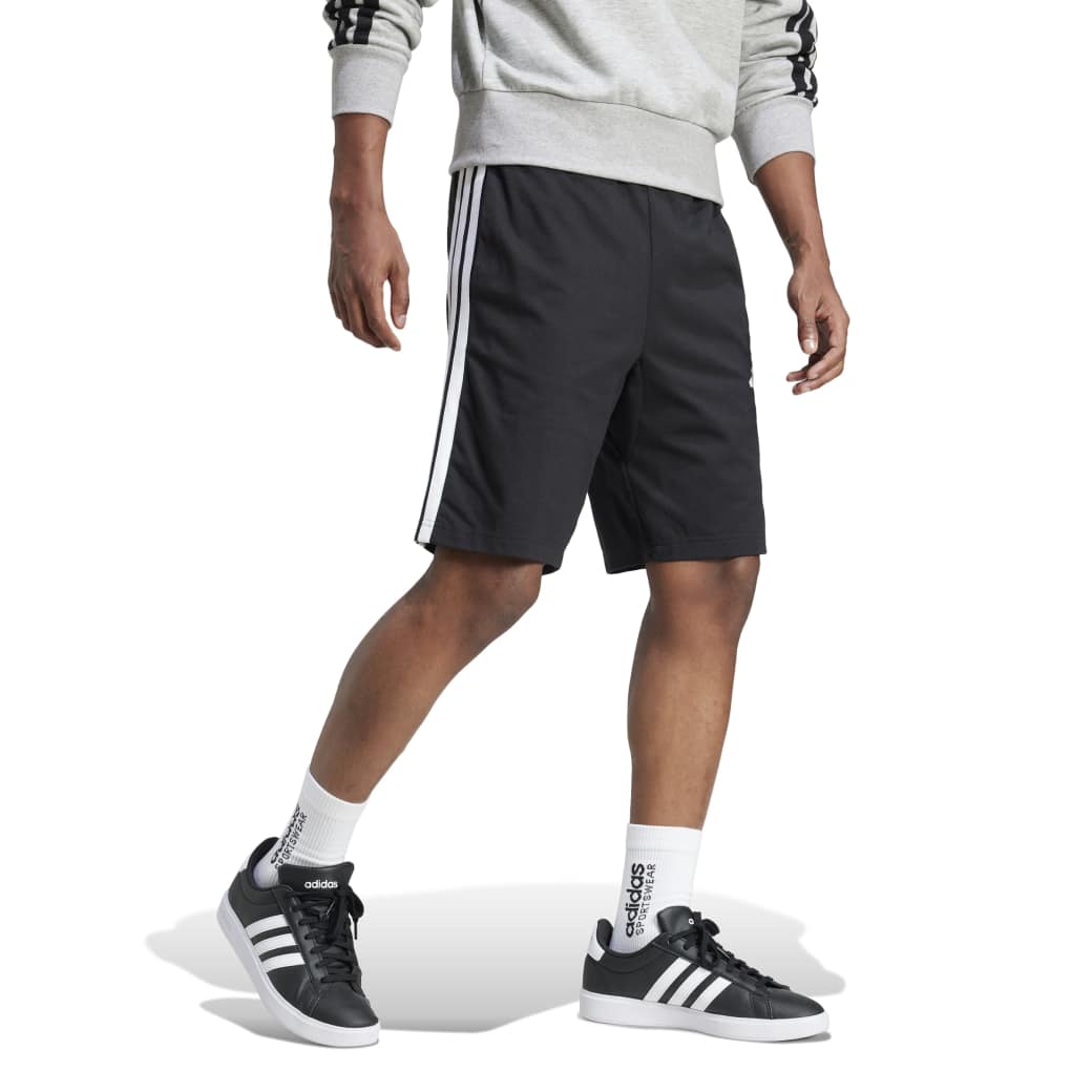 Adidas Bermuda JE6405 M 3 STRIPES ALONGADO BlackWhite Algodao -3-